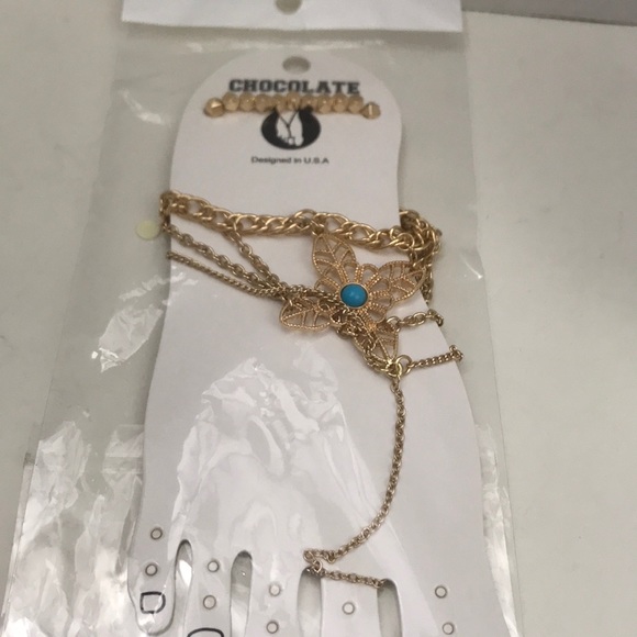 2 different boho ankle and toe ring set. - Picture 2 of 7